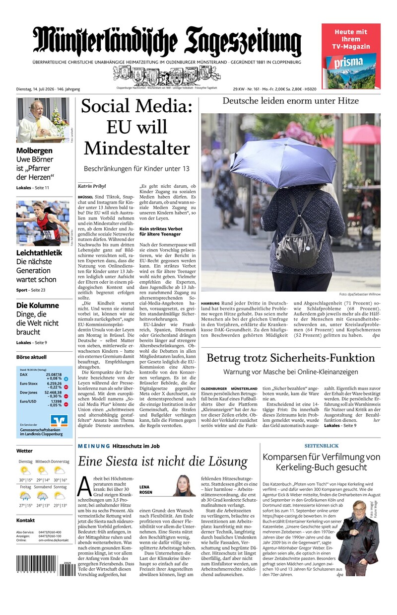 Münsterländische Tageszeitung - 14.07.2026