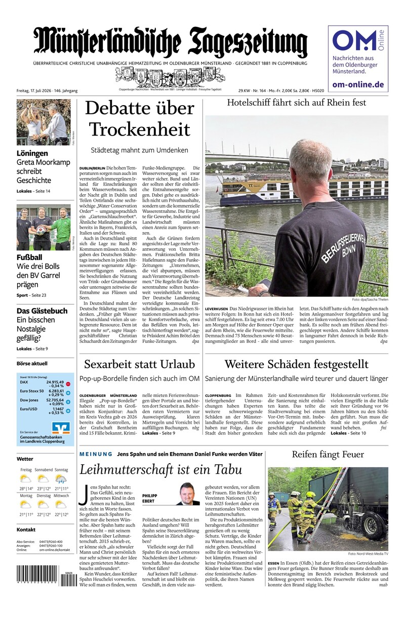 Münsterländische Tageszeitung - 17.07.2026