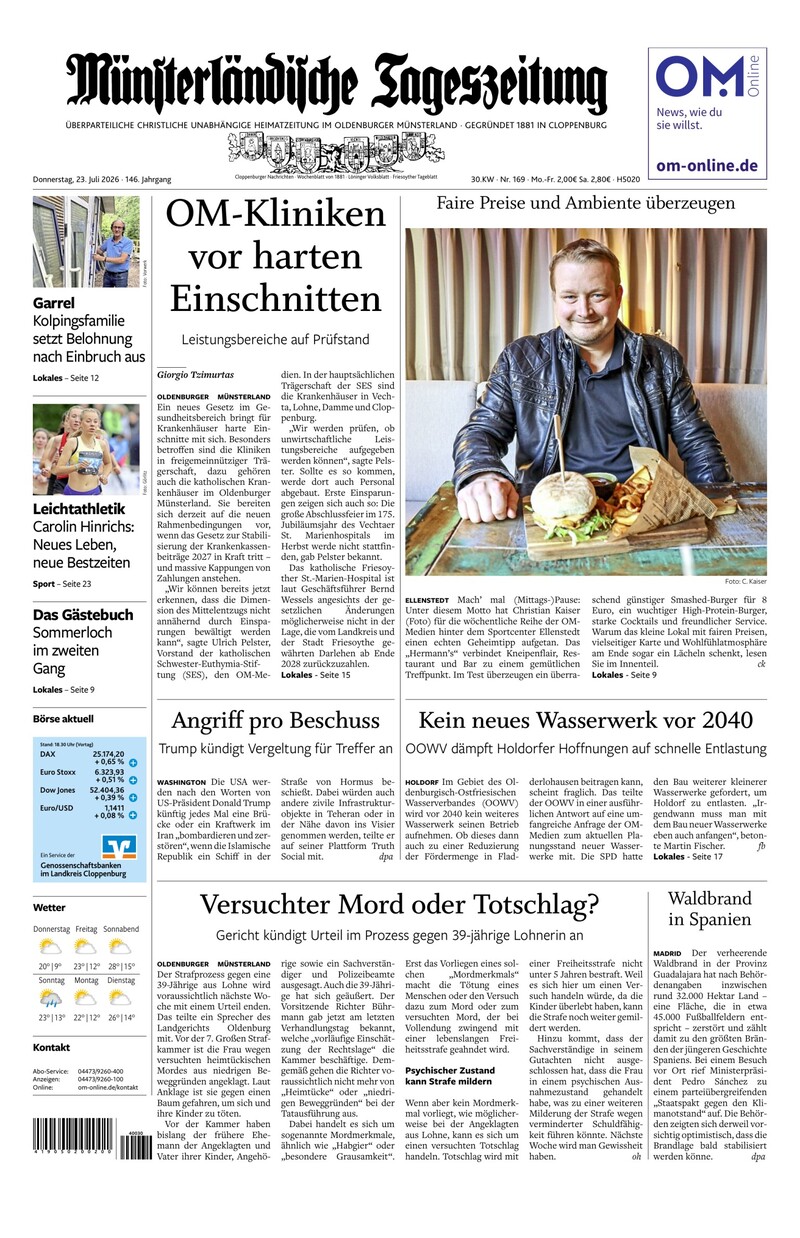 Münsterländische Tageszeitung - 23.07.2026
