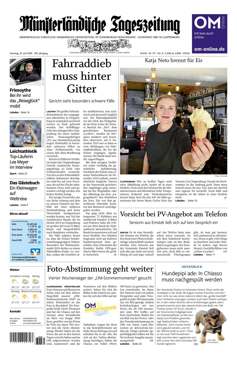 Münsterländische Tageszeitung - 25.07.2026