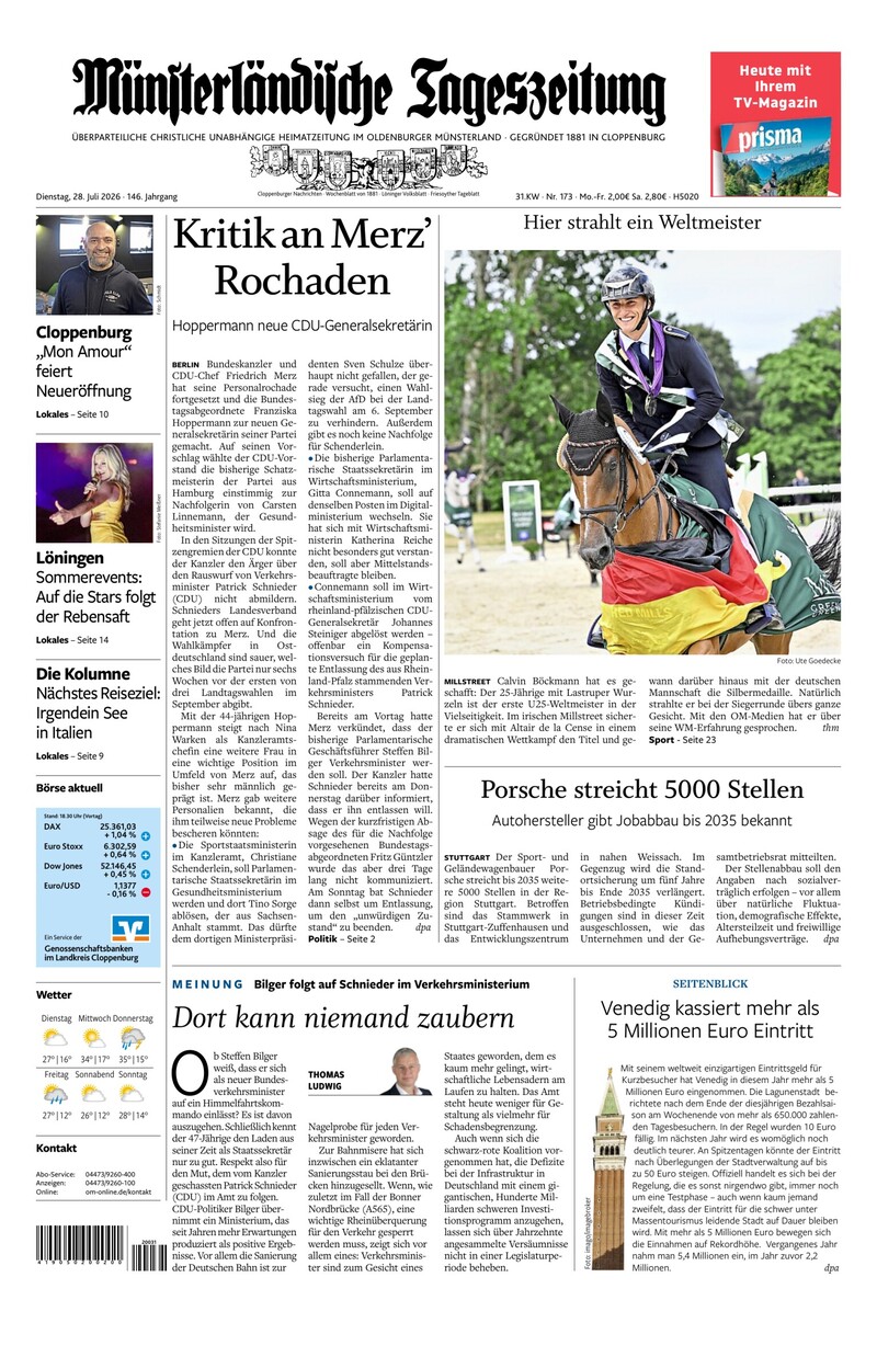 Münsterländische Tageszeitung - 28.07.2026