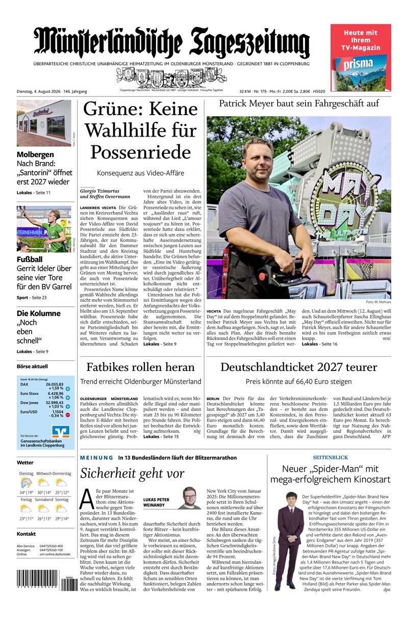 Münsterländische Tageszeitung - 04.08.2026