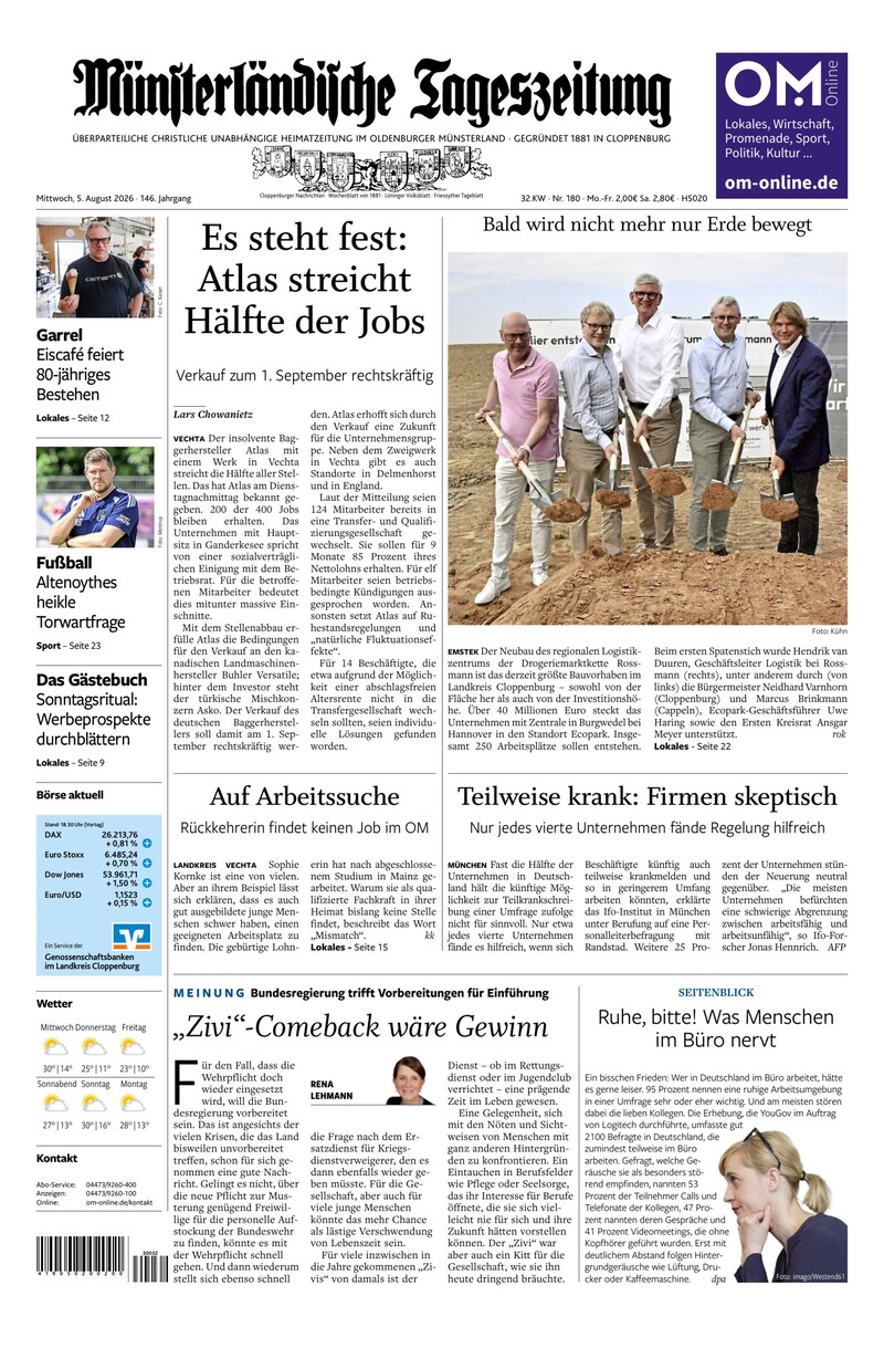 Münsterländische Tageszeitung - 05.08.2026