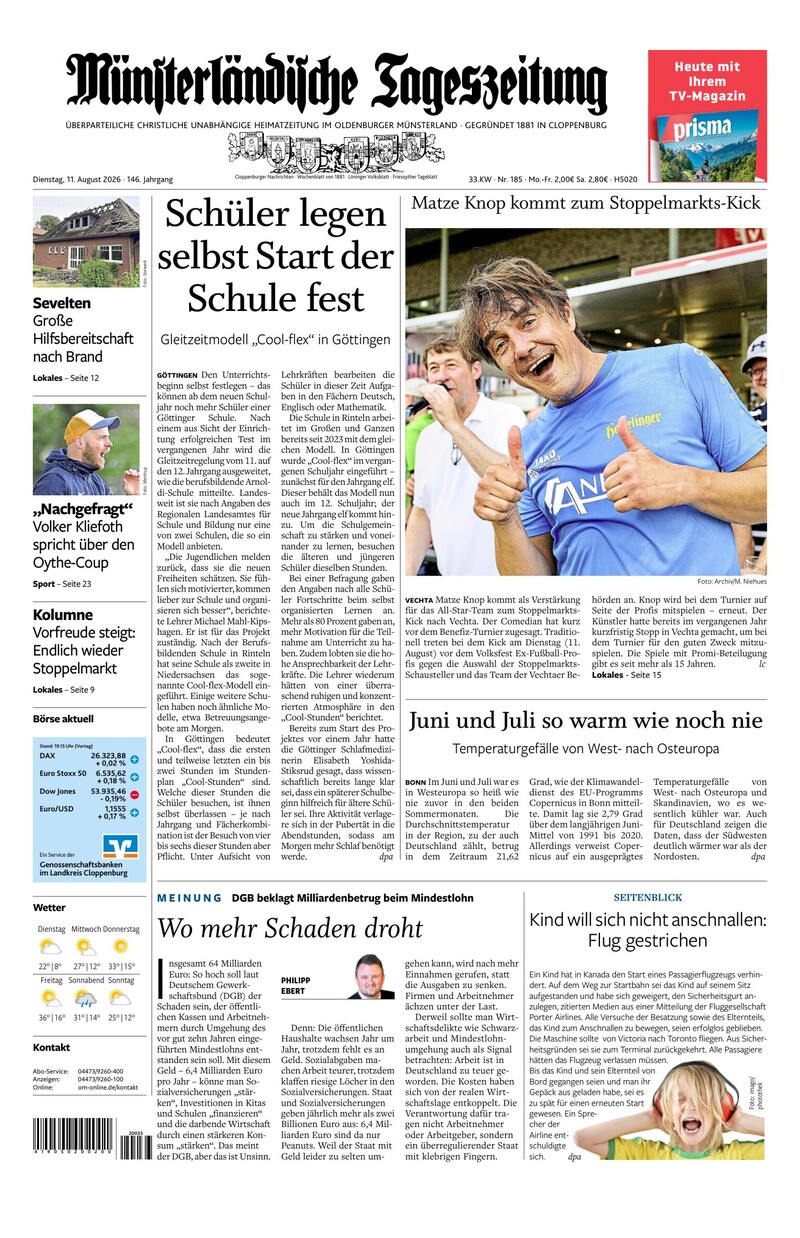 Münsterländische Tageszeitung - 11.08.2026