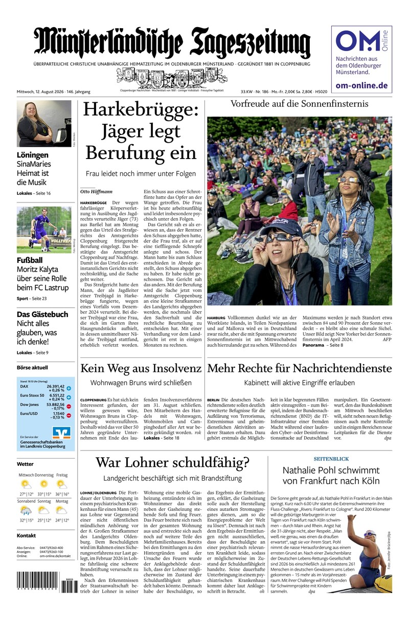 Münsterländische Tageszeitung - 12.08.2026