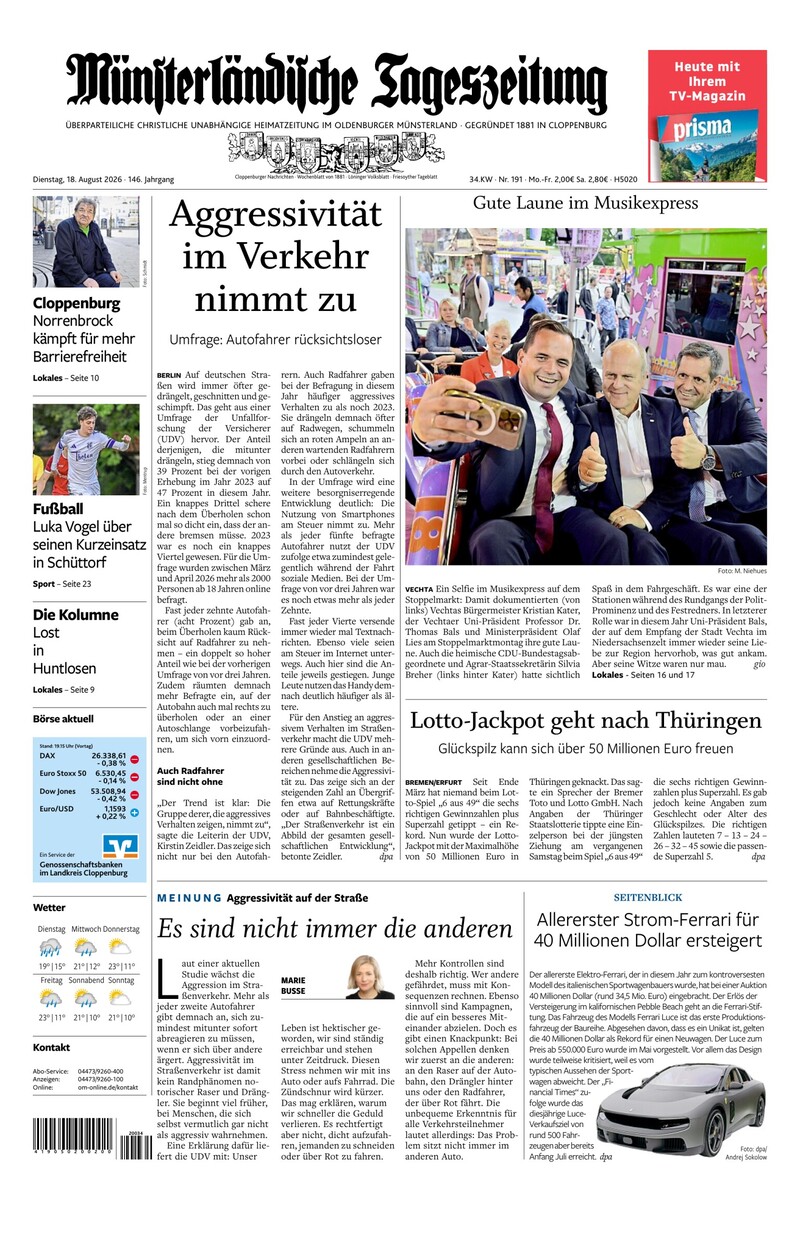 Münsterländische Tageszeitung - 18.08.2026