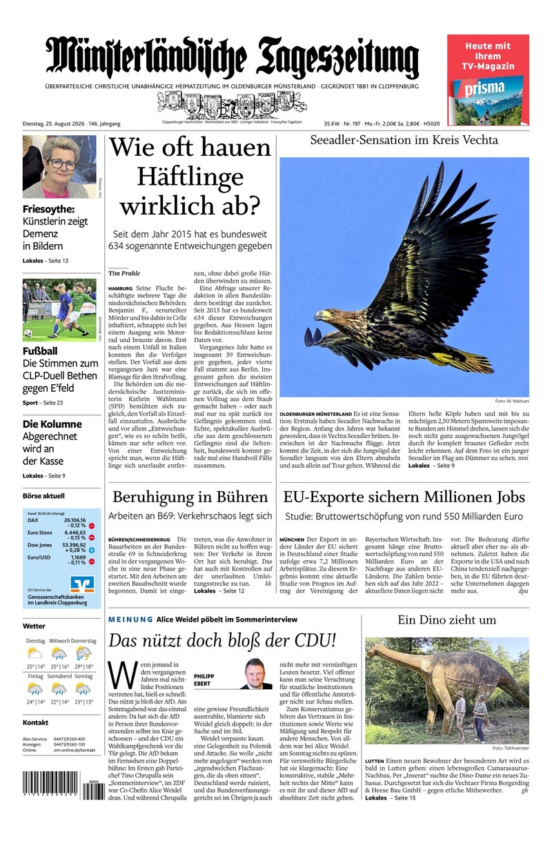 Münsterländische Tageszeitung - 25.08.2026