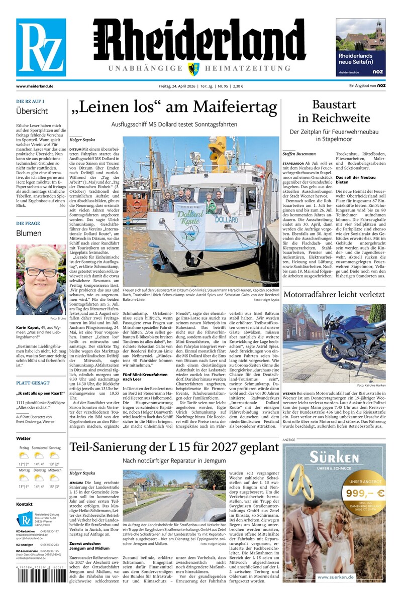 Rheiderland Zeitung - 24.04.2026