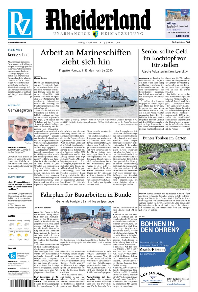 Rheiderland Zeitung - 25.04.2026