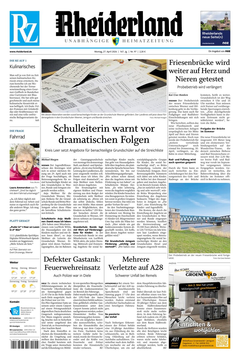 Rheiderland Zeitung - 27.04.2026