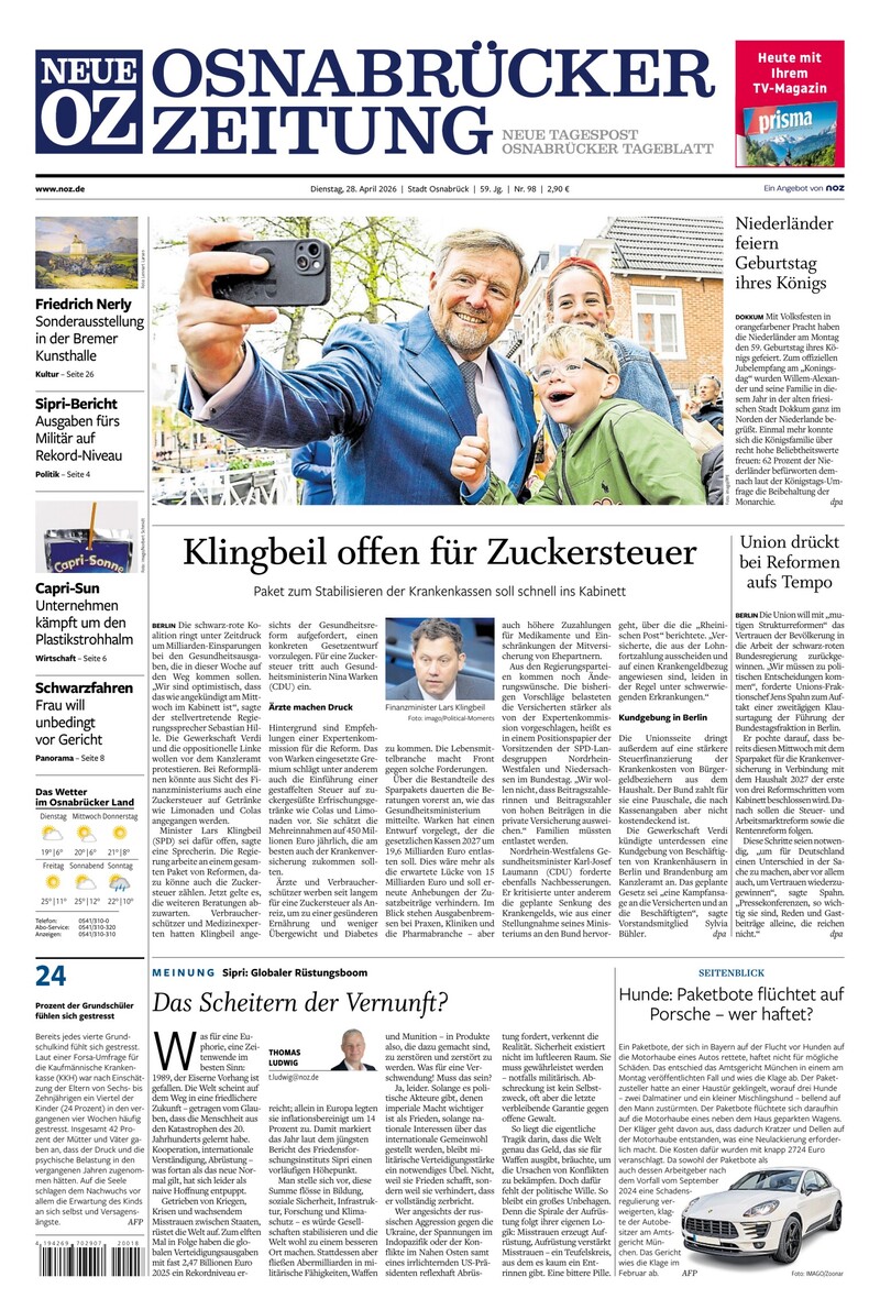 Neue Osnabrücker Zeitung - Stadt Osnabrück - 28.04.2026
