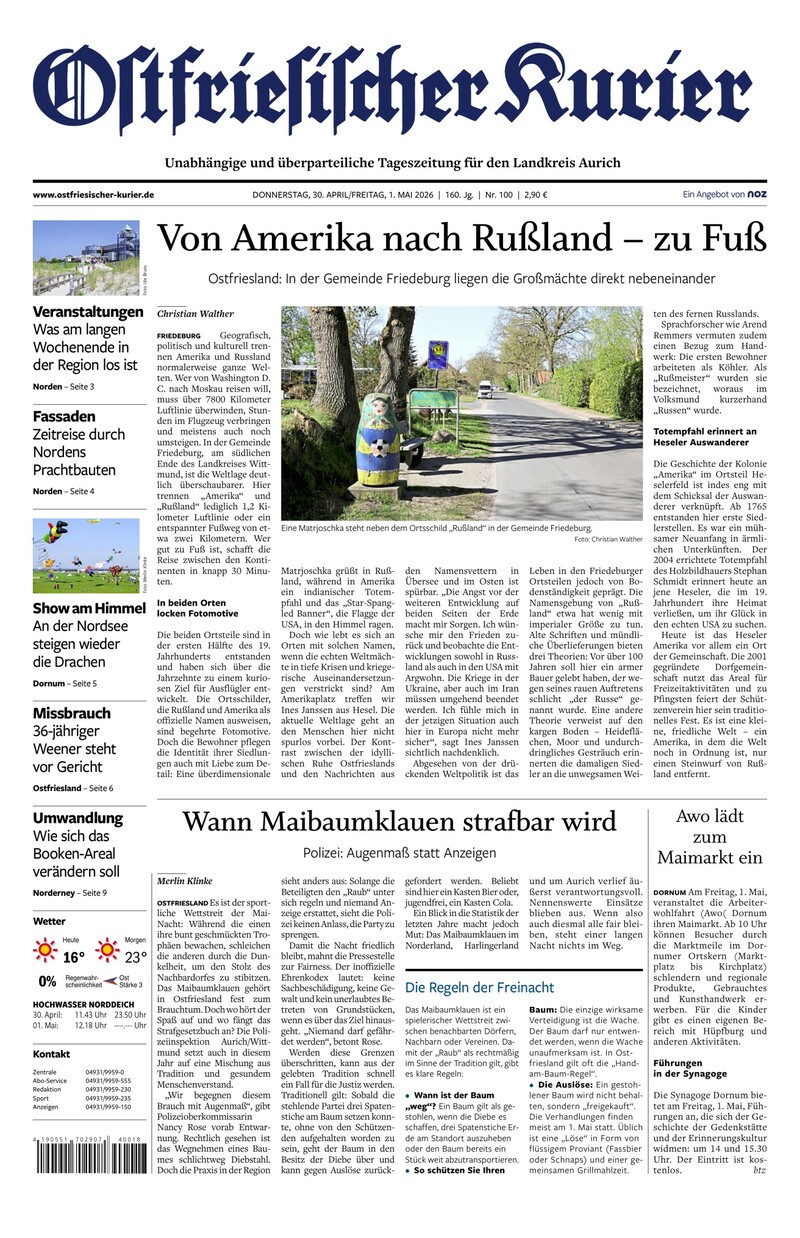 Ostfriesischer Kurier - 30.04.2026