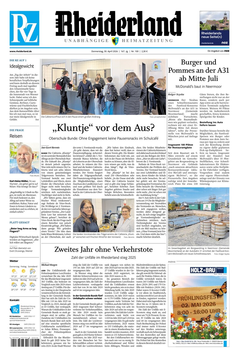 Rheiderland Zeitung - 30.04.2026