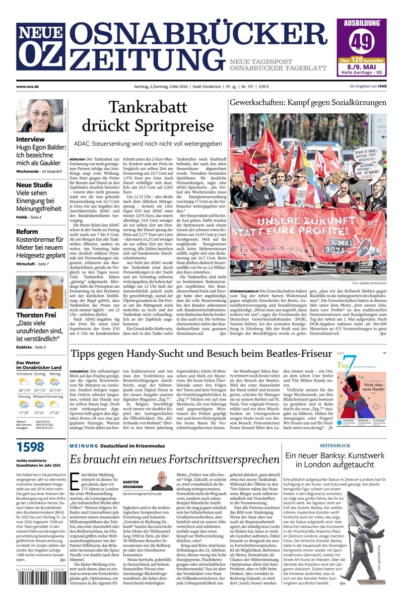 Neue Osnabrücker Zeitung - Stadt Osnabrück - 02.05.2026