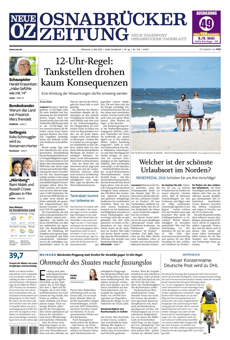 Neue Osnabrücker Zeitung - Stadt Osnabrück - 06.05.2026