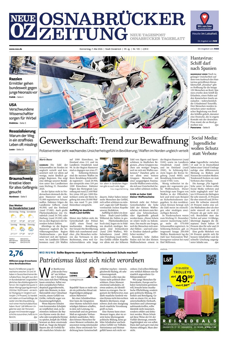 Neue Osnabrücker Zeitung - Stadt Osnabrück - 07.05.2026