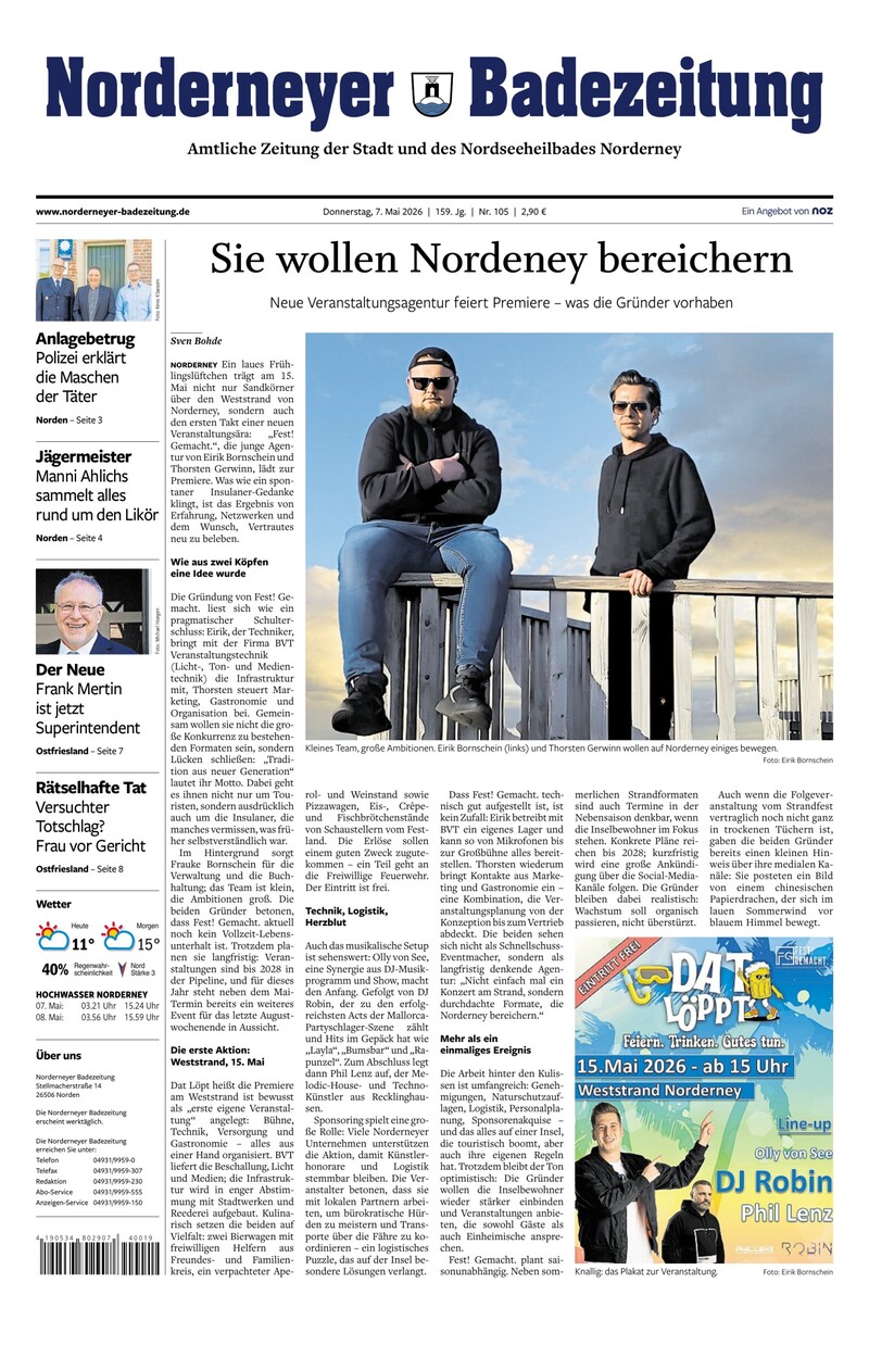 Norderneyer Badezeitung - 07.05.2026