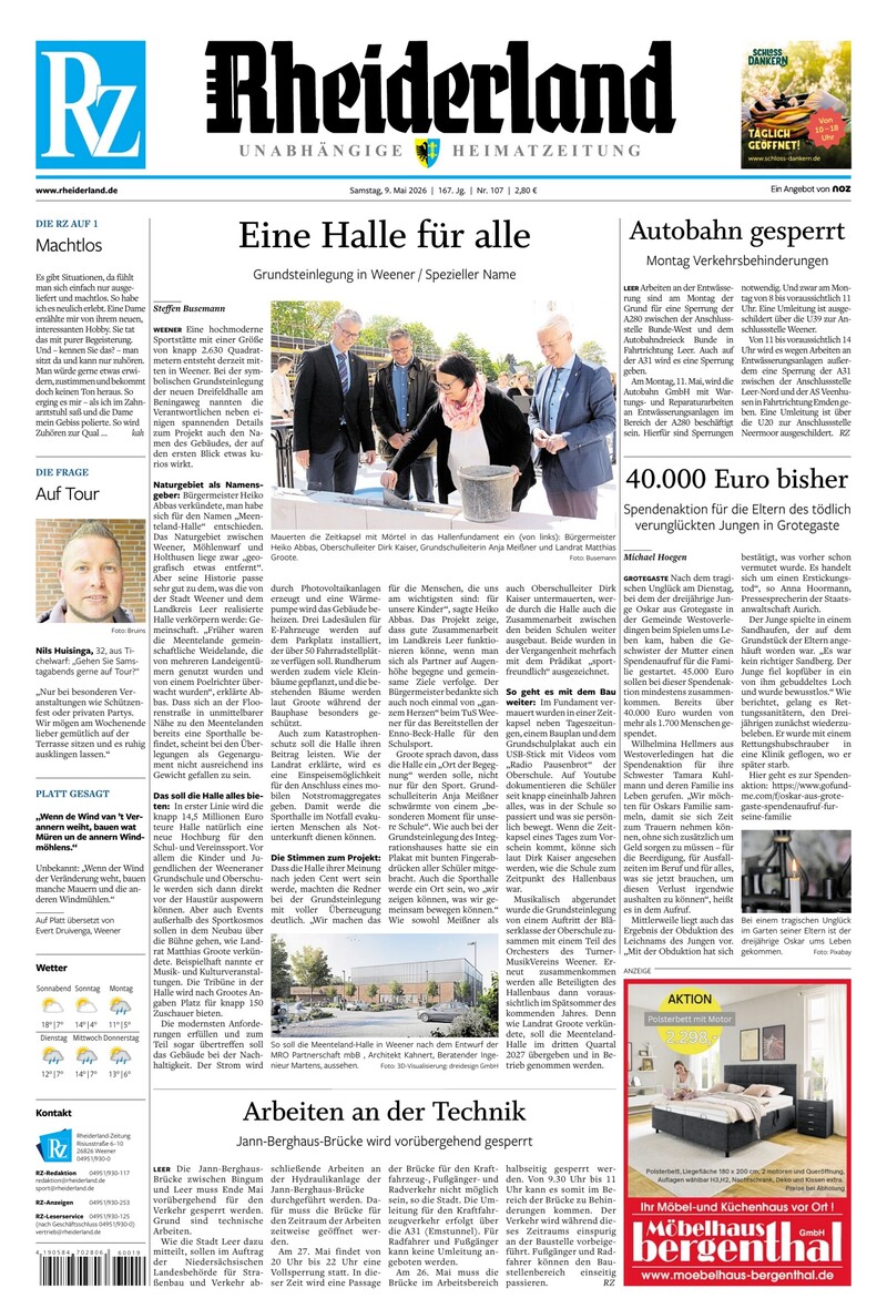 Rheiderland Zeitung - 09.05.2026