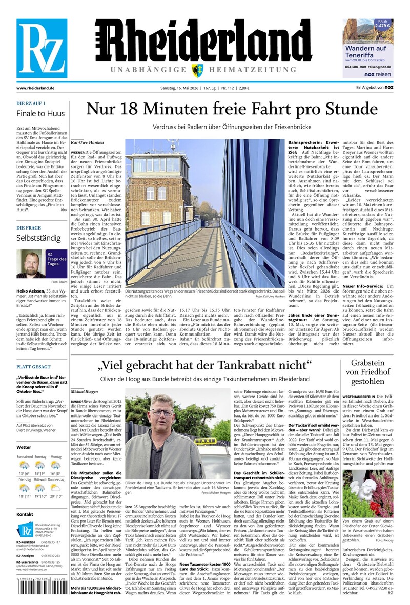 Rheiderland Zeitung - 16.05.2026