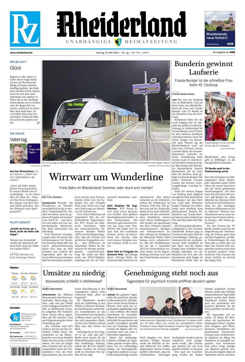 Rheiderland Zeitung - 18.05.2026
