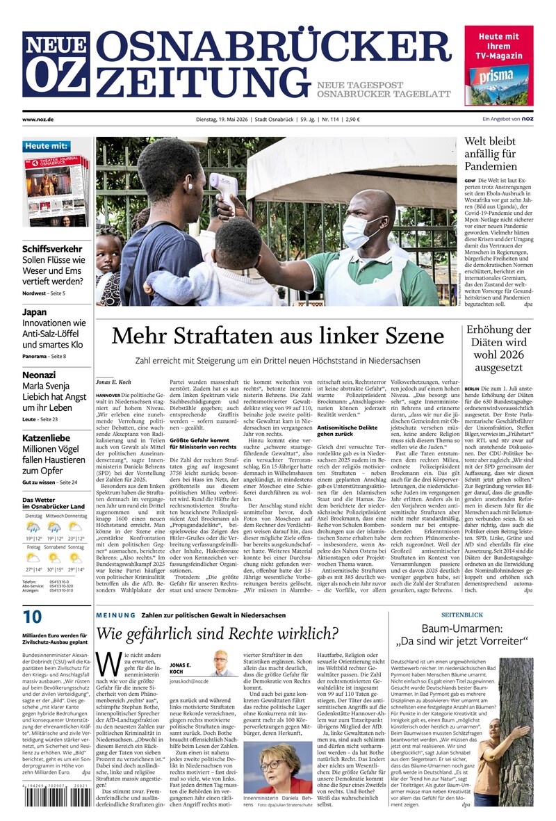 Neue Osnabrücker Zeitung - Stadt Osnabrück - 19.05.2026