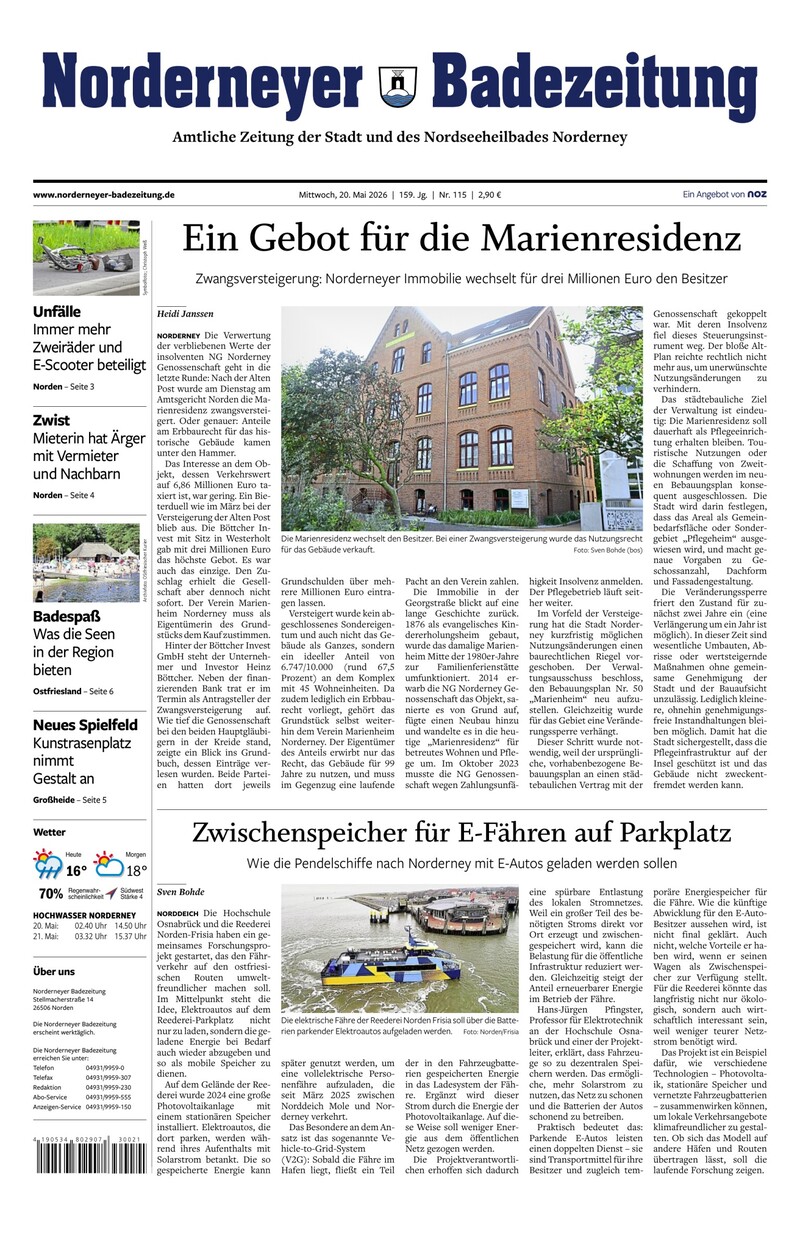 Norderneyer Badezeitung - 20.05.2026