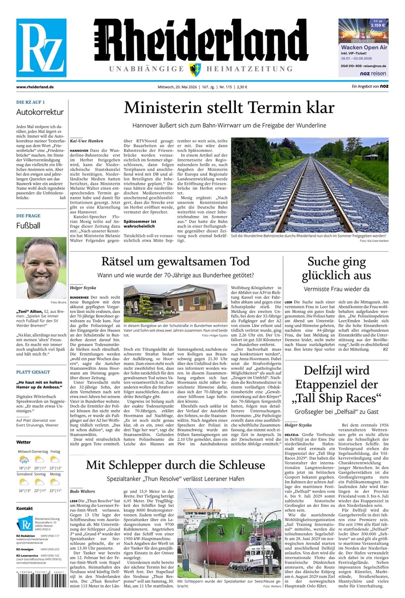 Rheiderland Zeitung - 20.05.2026