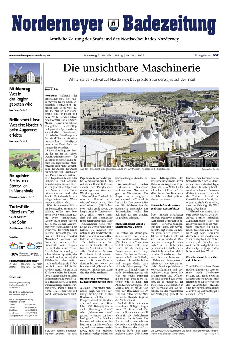 Norderneyer Badezeitung - 21.05.2026