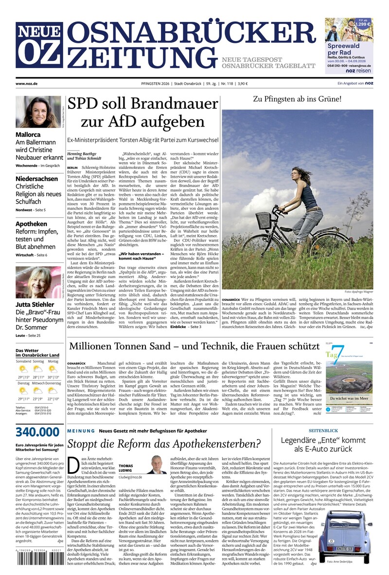 Neue Osnabrücker Zeitung - Stadt Osnabrück - 23.05.2026