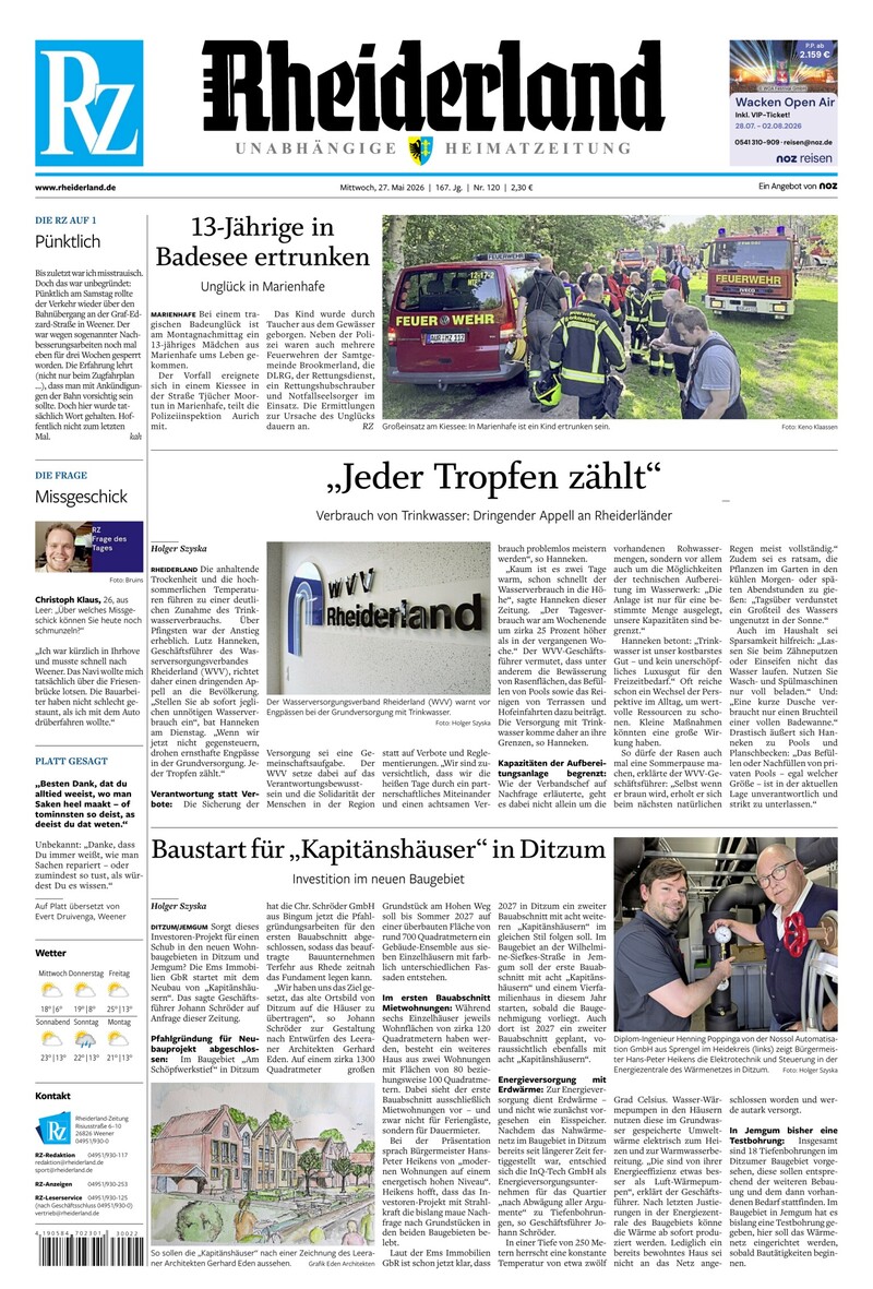 Rheiderland Zeitung - 27.05.2026