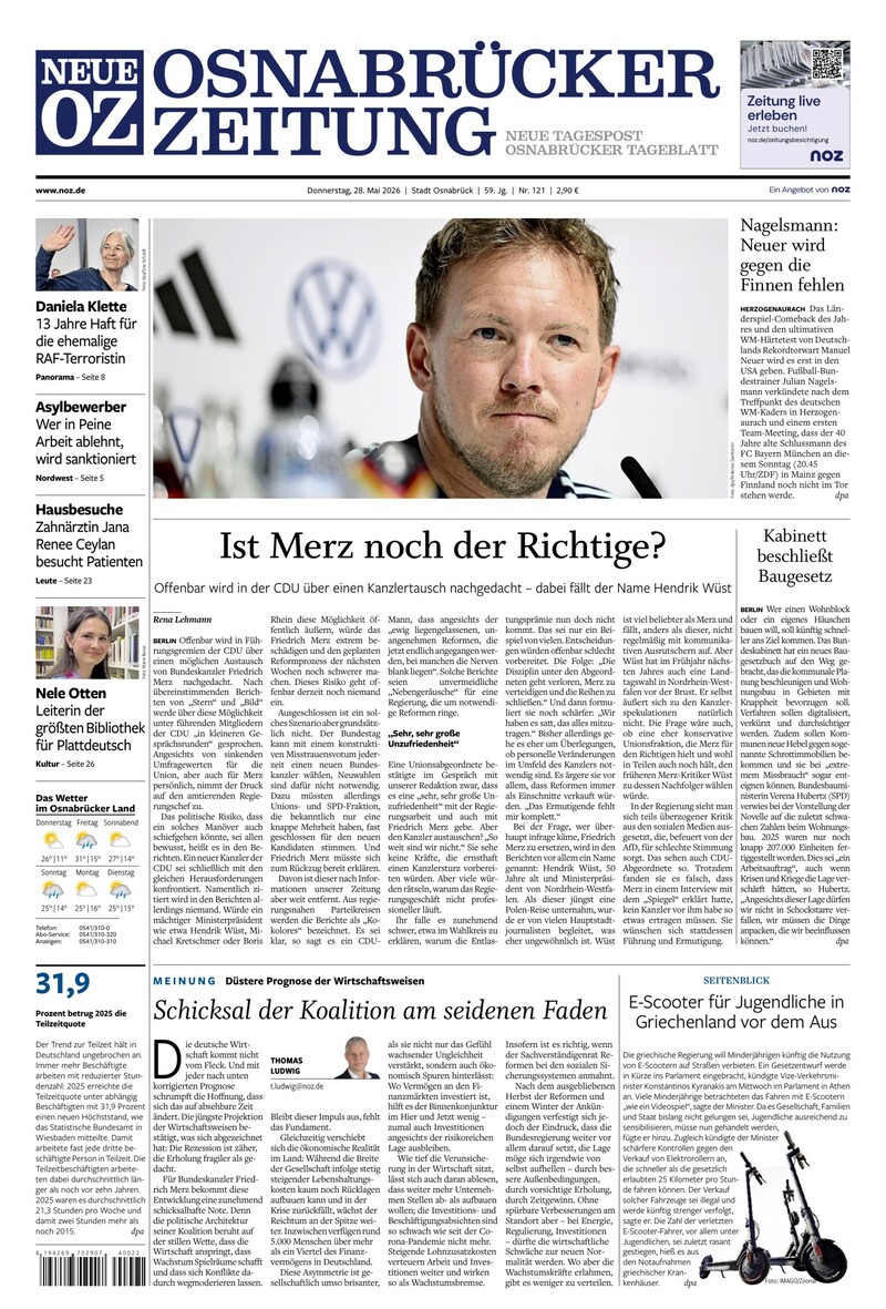 Neue Osnabrücker Zeitung - Stadt Osnabrück - 28.05.2026