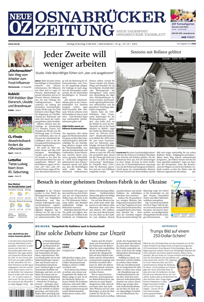 Neue Osnabrücker Zeitung - Stadt Osnabrück - 30.05.2026