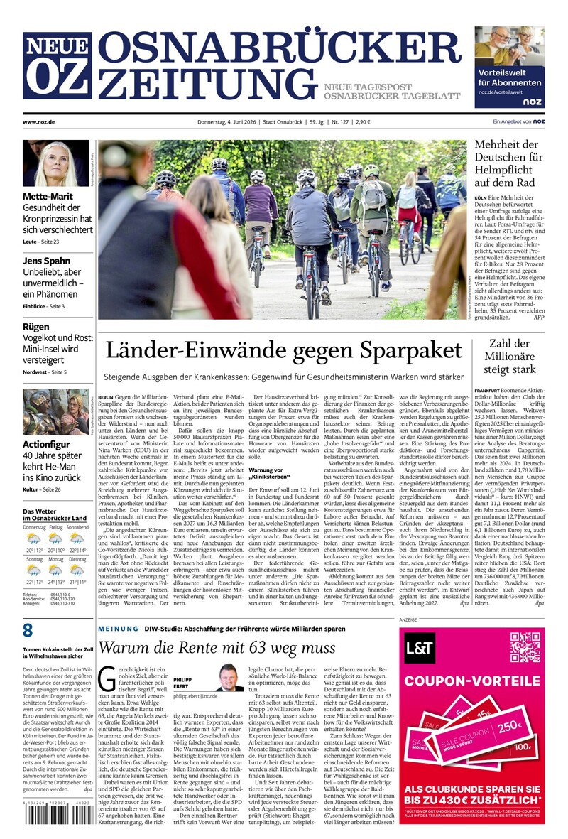 Neue Osnabrücker Zeitung - Stadt Osnabrück - 04.06.2026