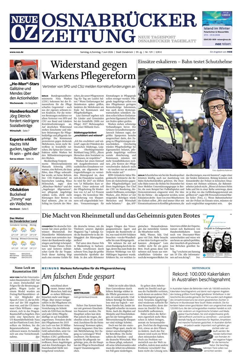 Neue Osnabrücker Zeitung - Stadt Osnabrück - 06.06.2026