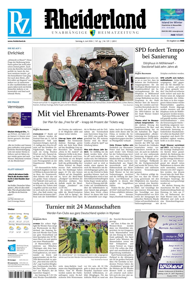 Rheiderland Zeitung - 06.06.2026