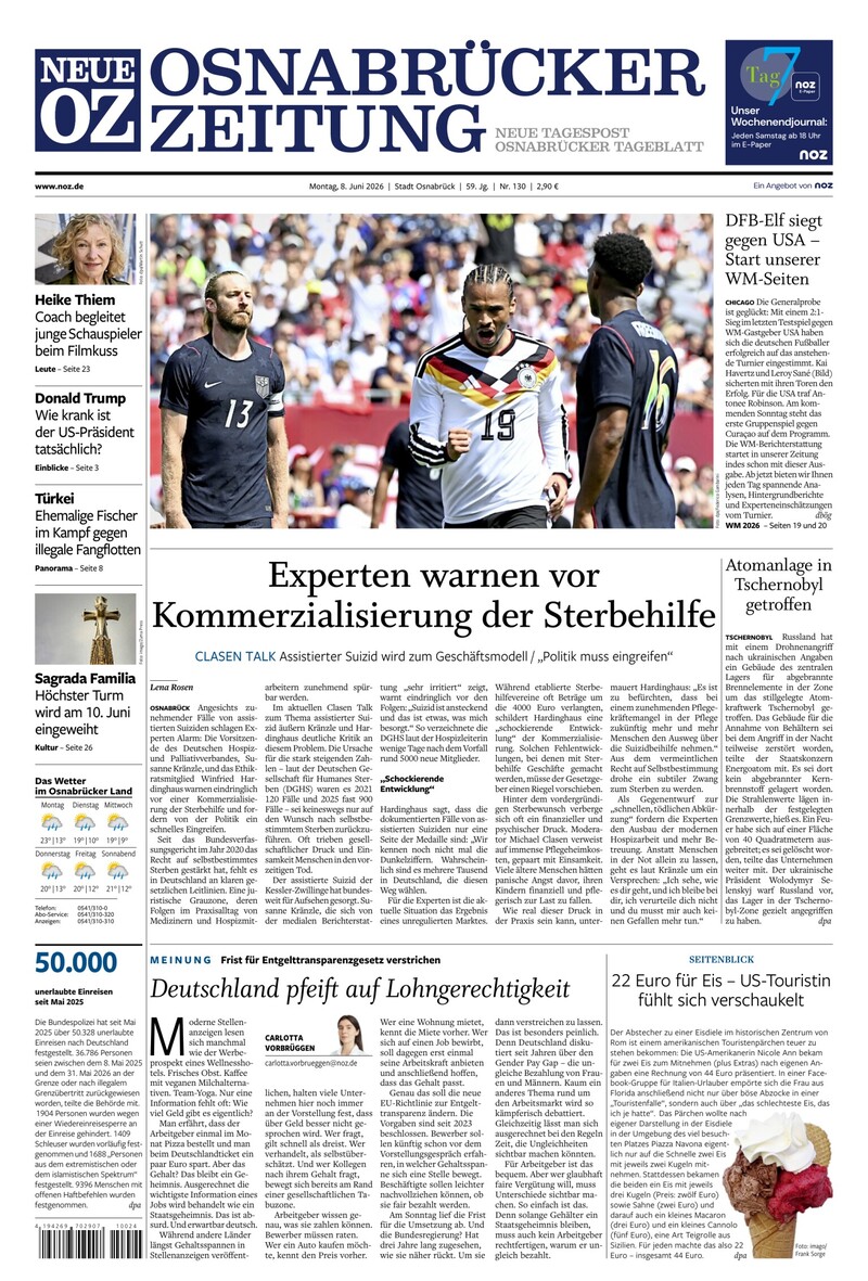 Neue Osnabrücker Zeitung - Stadt Osnabrück - 08.06.2026