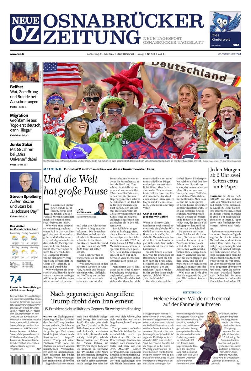 Neue Osnabrücker Zeitung - Stadt Osnabrück - 11.06.2026