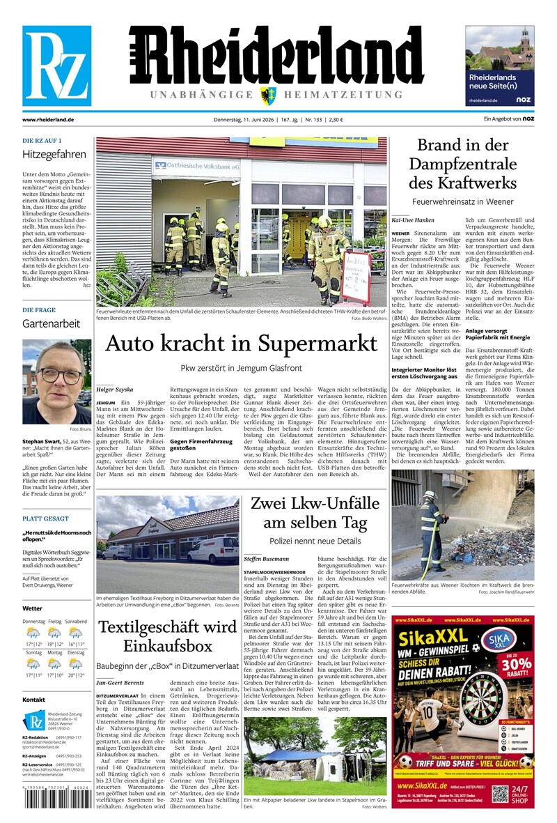 Rheiderland Zeitung - 11.06.2026