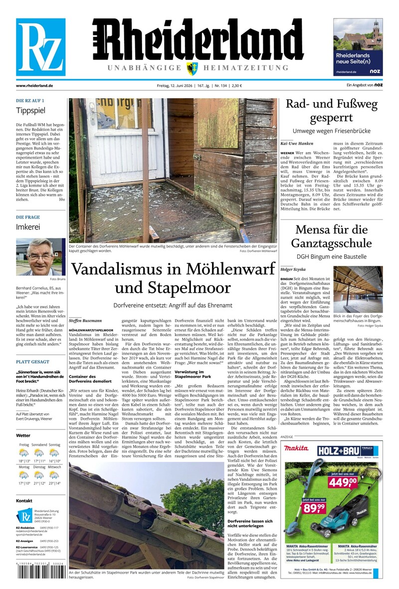 Rheiderland Zeitung - 12.06.2026