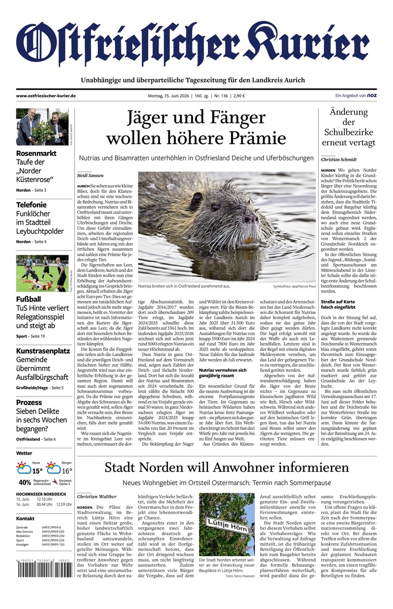 Ostfriesischer Kurier - 15.06.2026