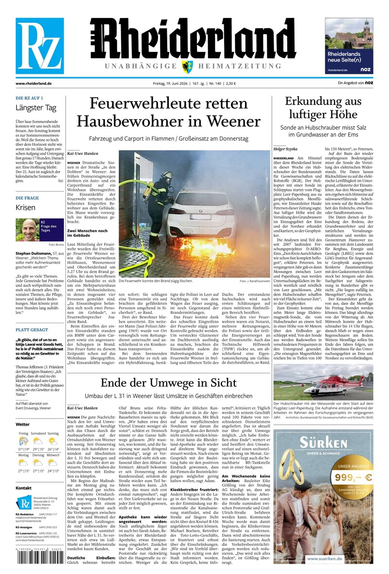 Rheiderland Zeitung - 19.06.2026