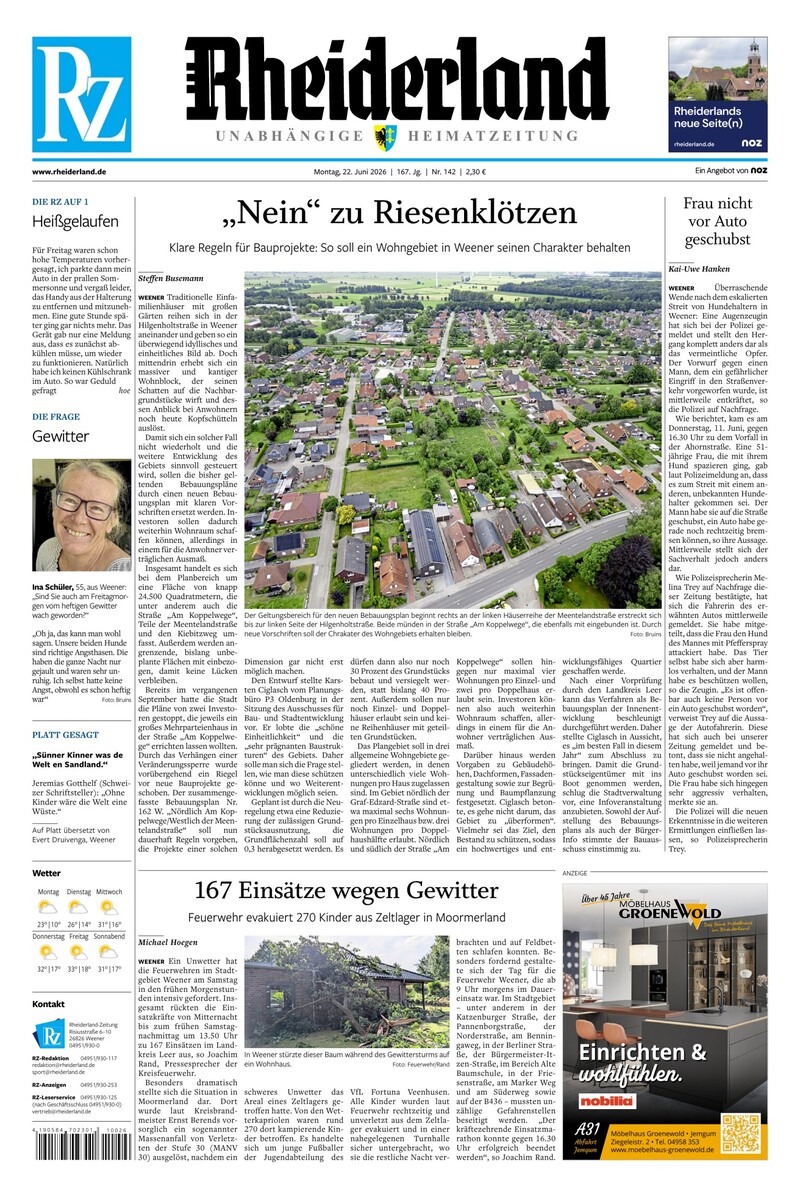 Rheiderland Zeitung - 22.06.2026