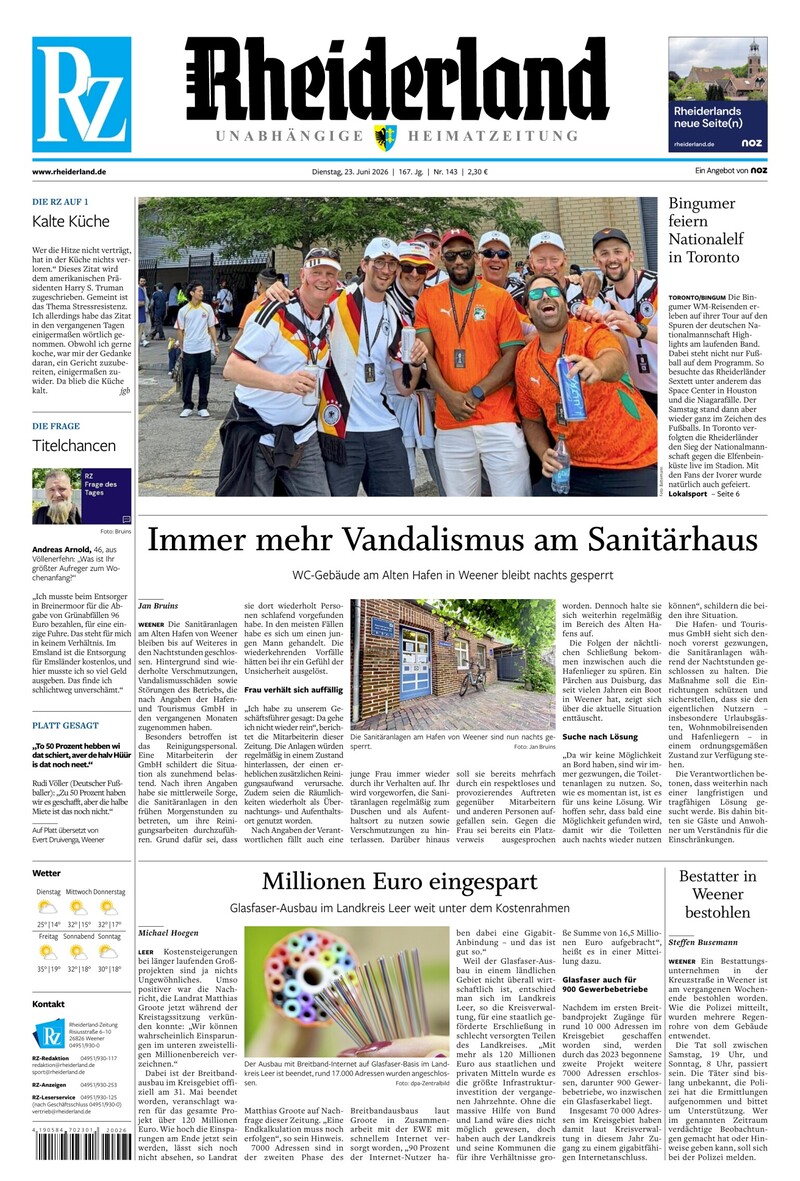 Rheiderland Zeitung - 23.06.2026