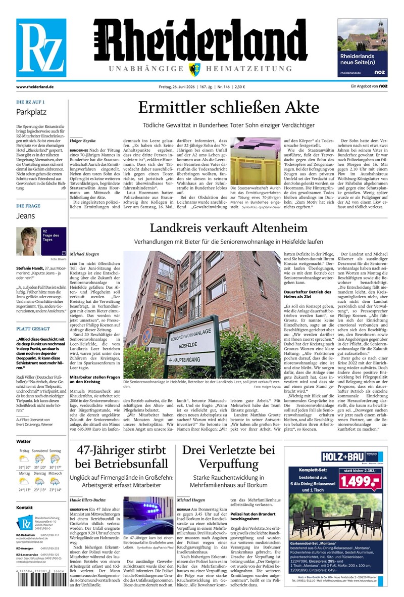 Rheiderland Zeitung - 26.06.2026