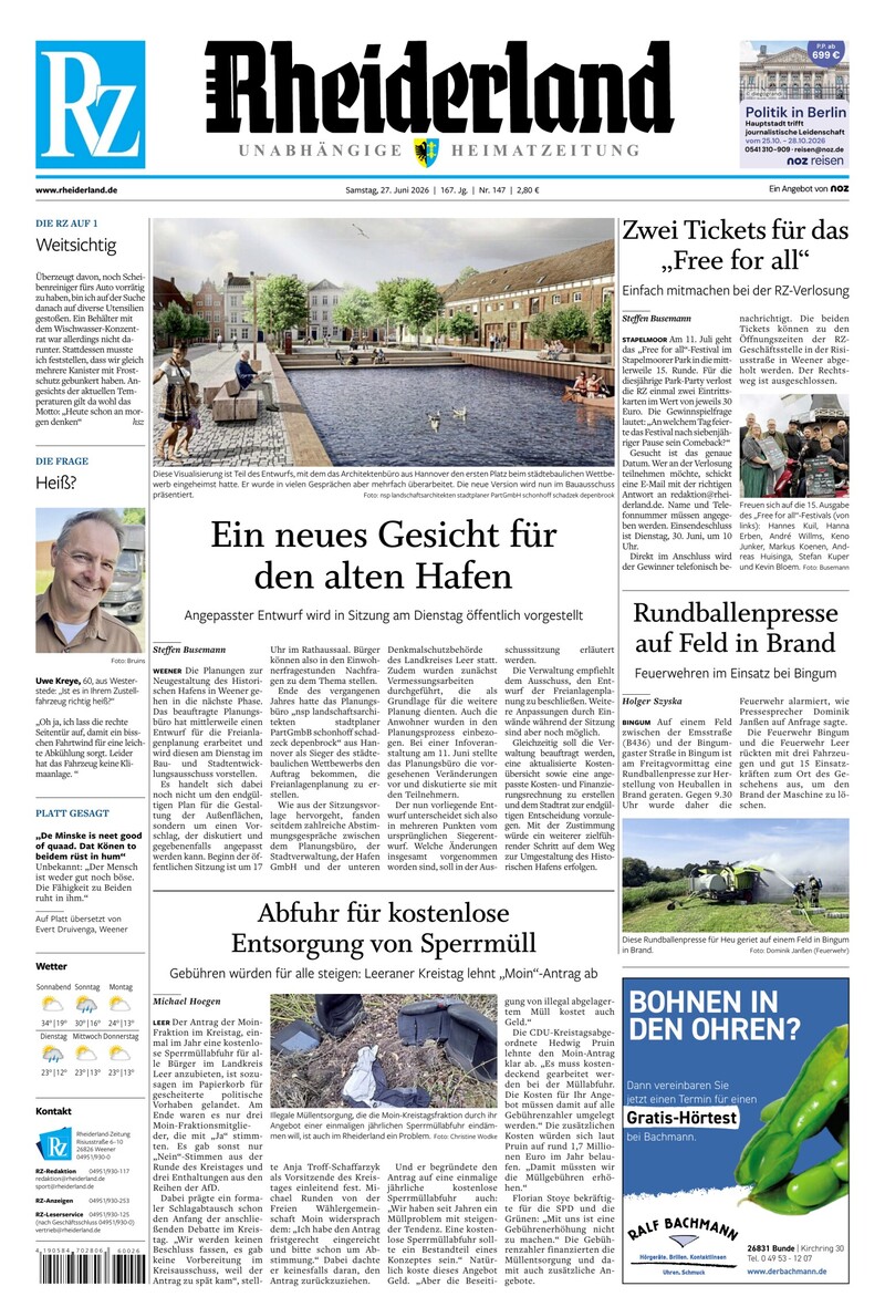 Rheiderland Zeitung - 27.06.2026