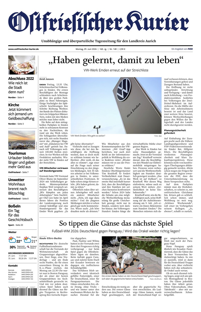 Ostfriesischer Kurier - 29.06.2026