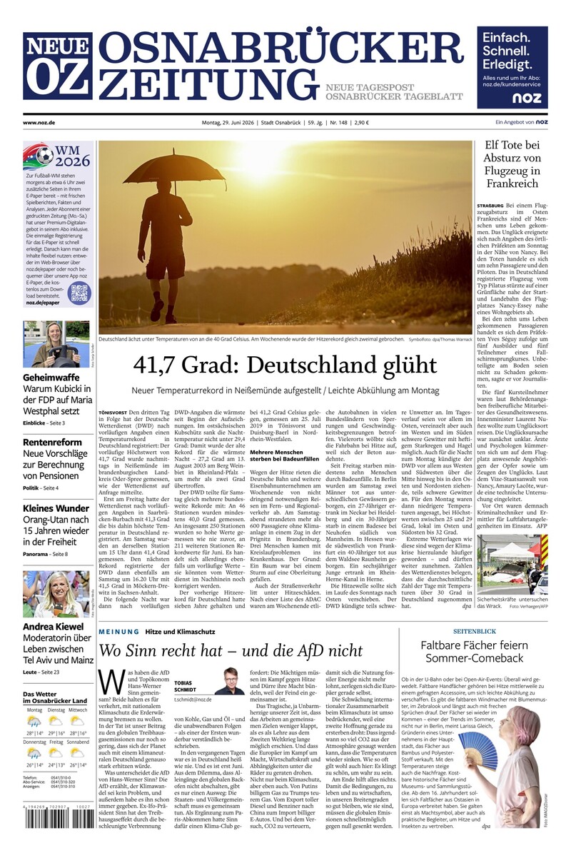 Neue Osnabrücker Zeitung - Stadt Osnabrück - 29.06.2026