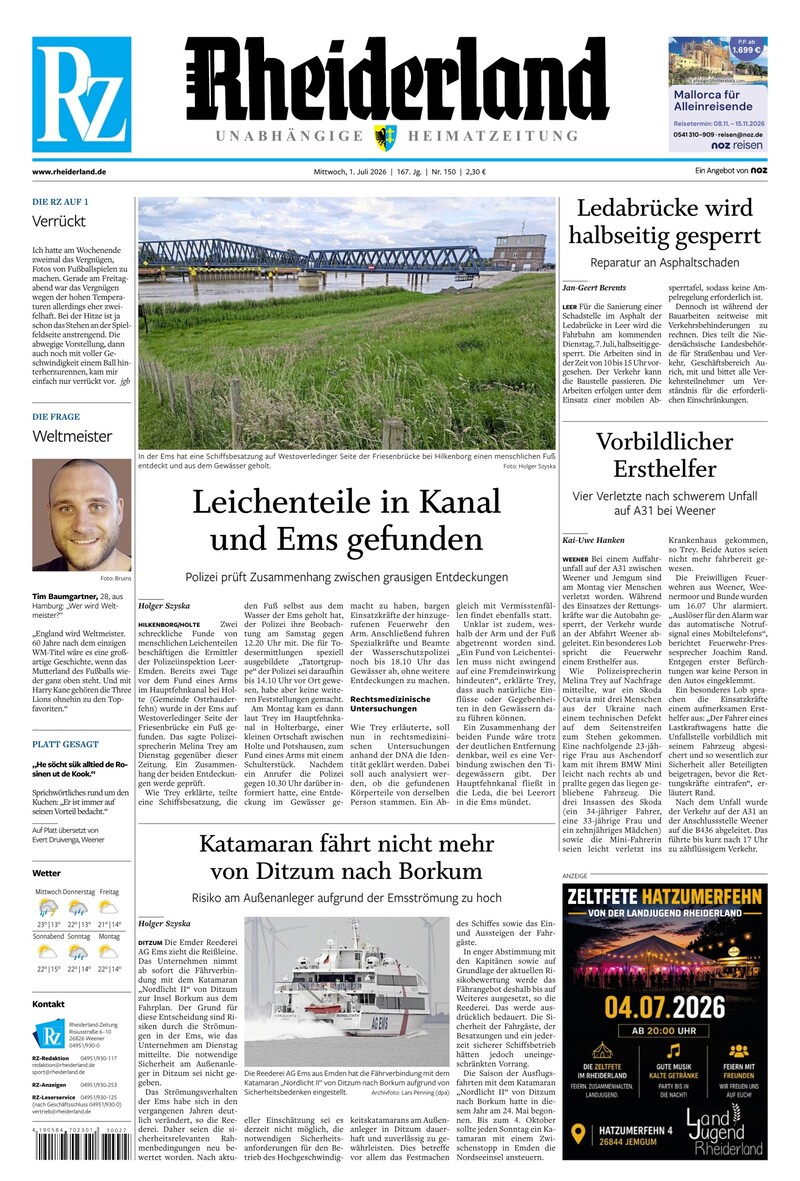 Rheiderland Zeitung - 01.07.2026