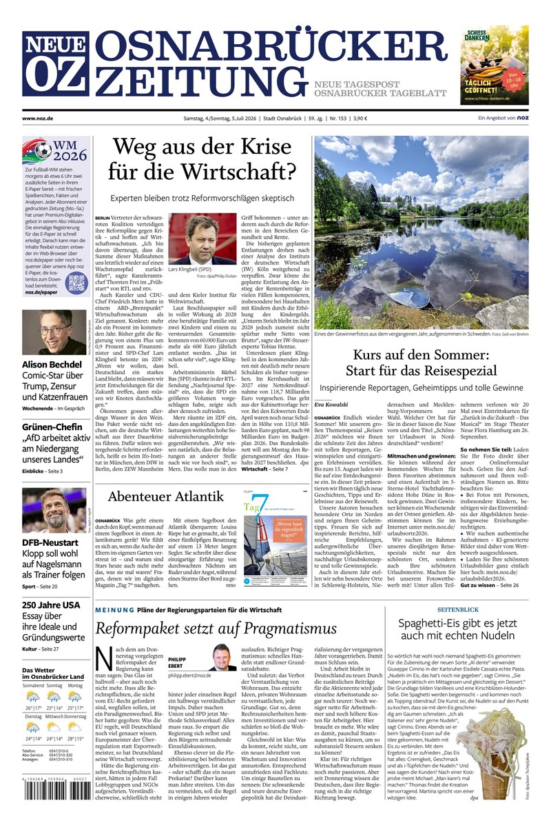 Neue Osnabrücker Zeitung - Stadt Osnabrück - 04.07.2026