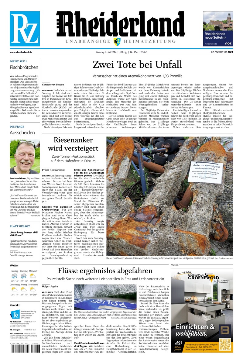 Rheiderland Zeitung - 06.07.2026